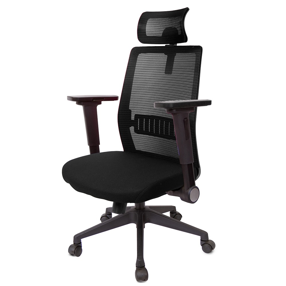 GXG 高背半網 電腦椅 (4D平面摺疊手) 型號8160 EA1H-細節圖2