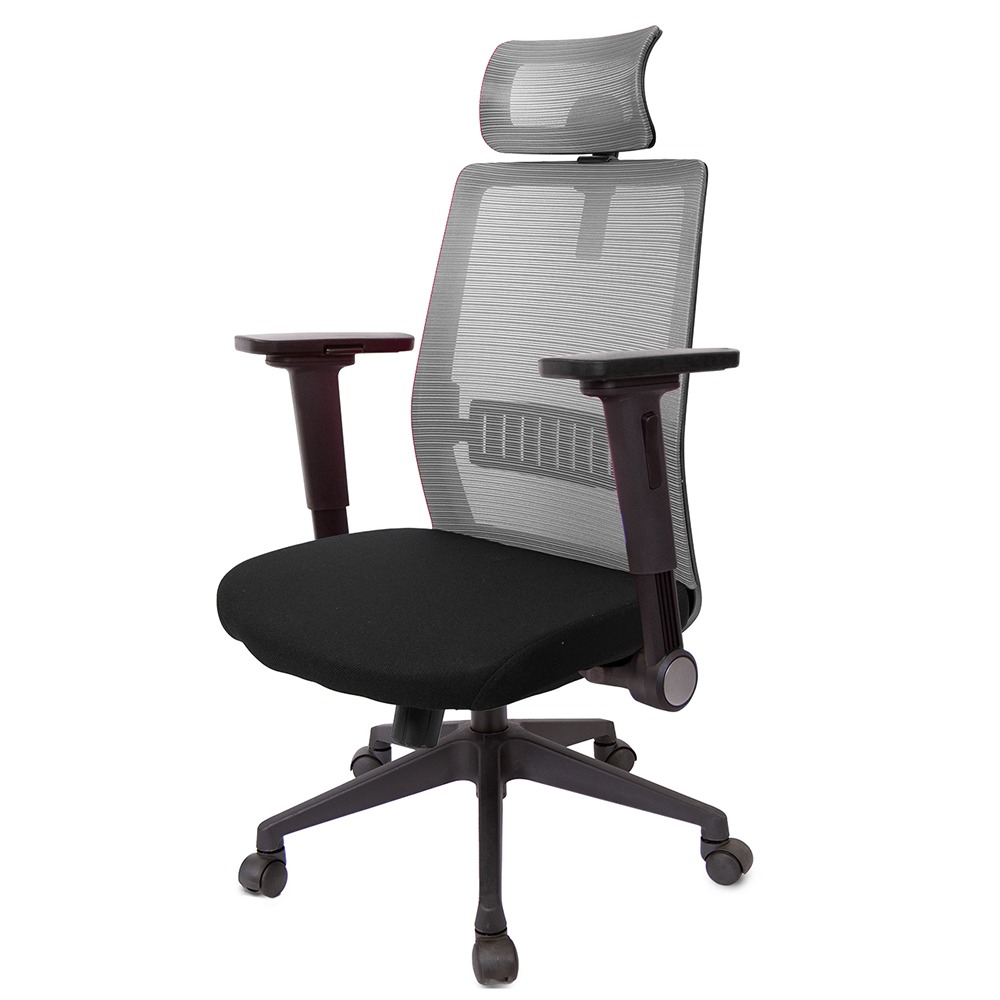 GXG 高背半網 電腦椅 (4D平面摺疊手) 型號8160 EA1H-細節圖3