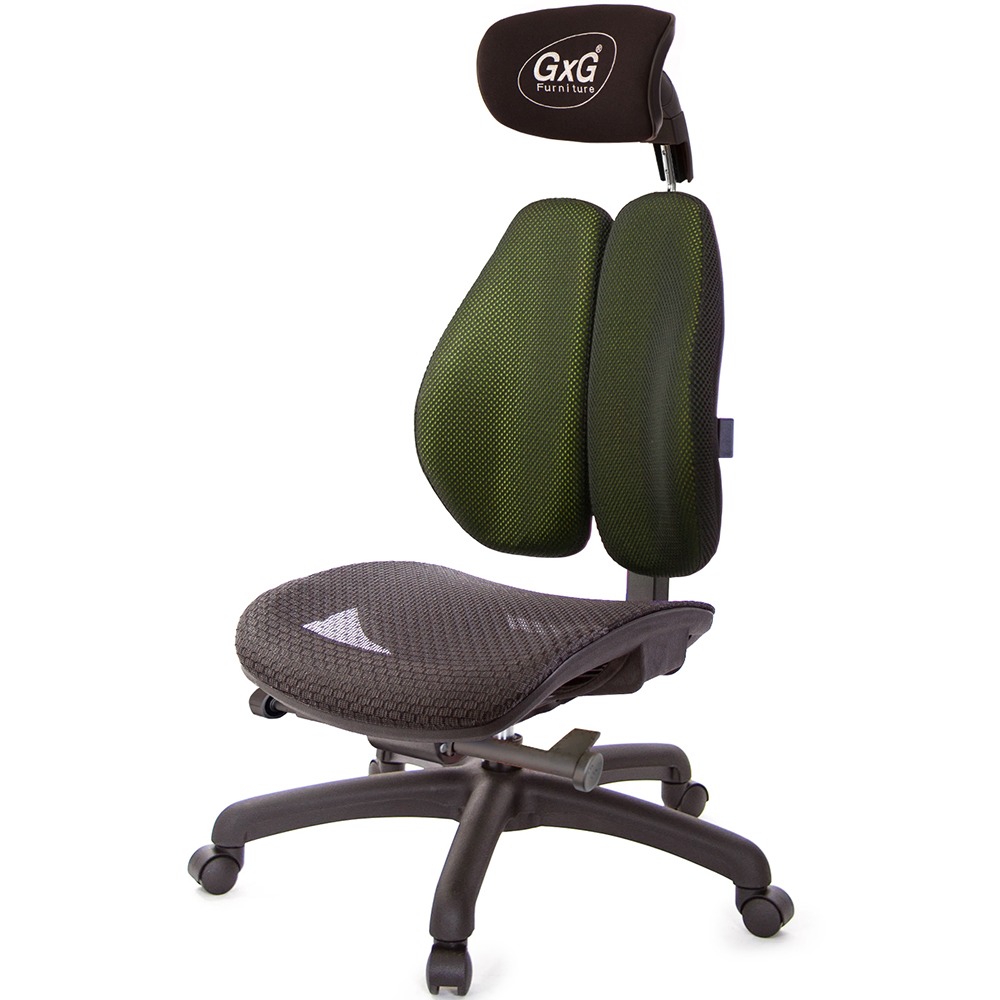 GXG 大網座 雙背工學椅(無扶手) 型號3676 EANH-規格圖5