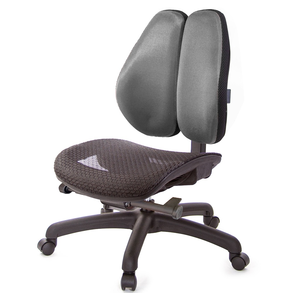 GXG 大網座 低雙背工學椅(無扶手) 型號3075 ENH-規格圖5