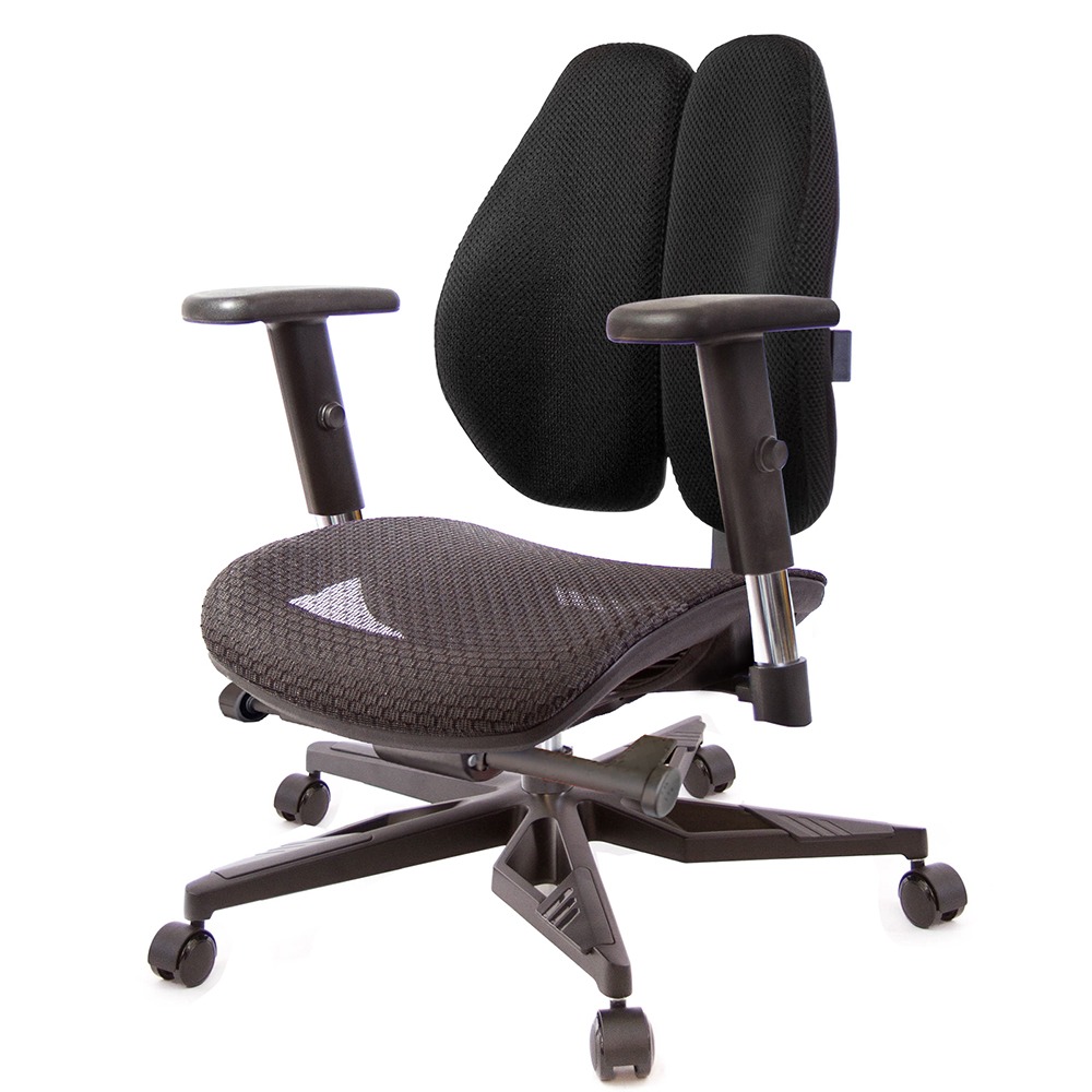 GXG 大網座 低雙背工學椅(電競腳/SO金屬扶手)  型號3075 KG5-規格圖6