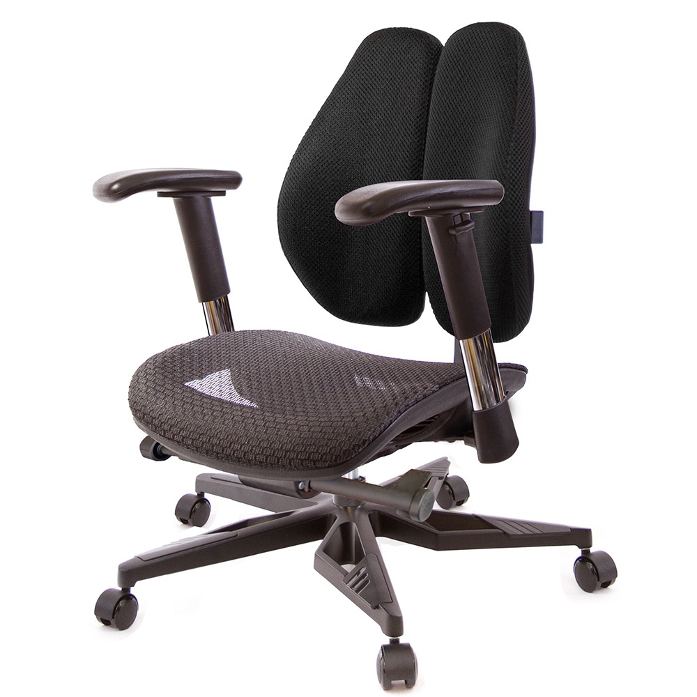 GXG 大網座 低雙背工學椅(電競腳/2D滑面金屬扶手)  型號3075 KG6-規格圖6