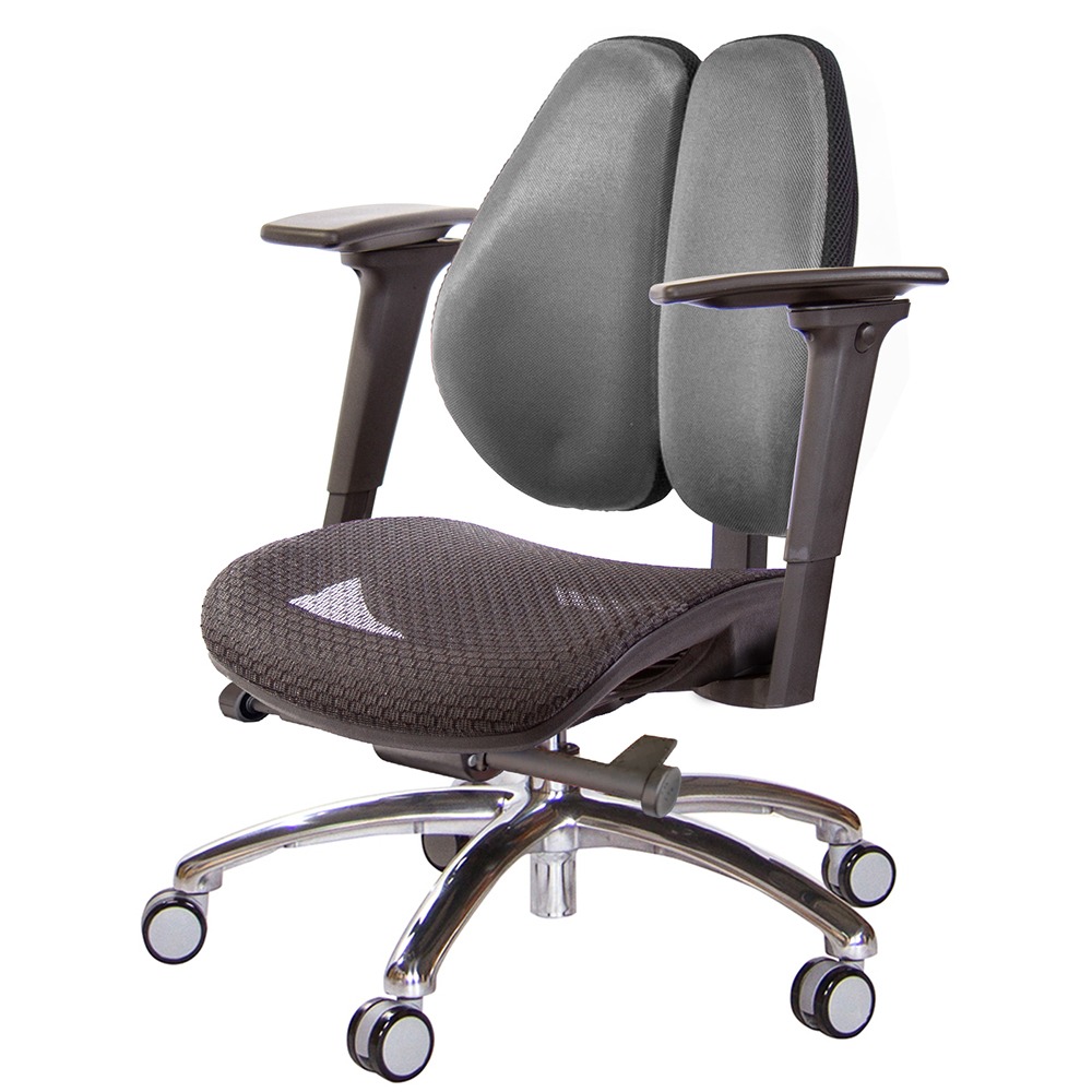 GXG 大網座 低雙背工學椅(鋁腳/3D手遊休閒扶手)  型號3075 LU9M-規格圖6