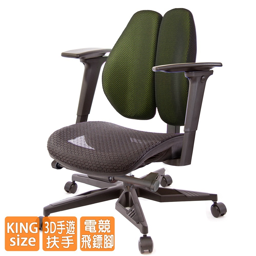 GXG 大網座 低雙背工學椅(電競腳/3D手遊休閒扶手)  型號3075 KG9M-細節圖2