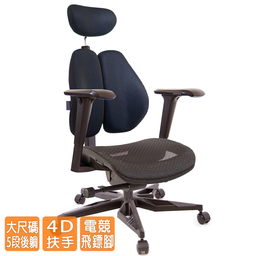 GXG 高雙背工學 電腦椅(電競腳/4D升降扶手)  型號3076 KGA3-細節圖2