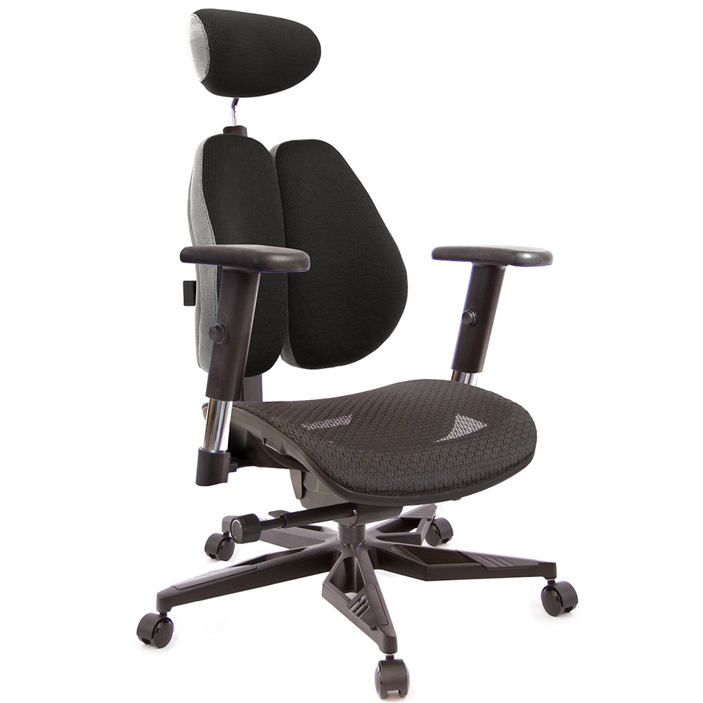 GXG 高雙背工學 電腦椅(電競腳/SO金屬扶手)  型號3076 KGA5-規格圖6