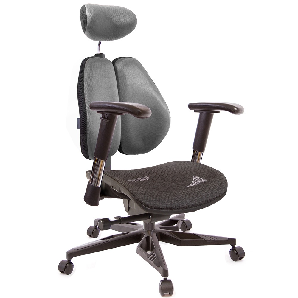 GXG 高雙背工學 電腦椅(電競腳/2D滑面金屬扶手)  型號3076 KGA6-規格圖6