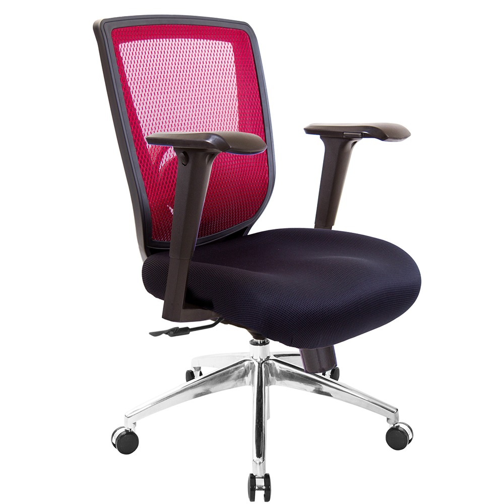 GXG 短背電腦椅 大泡棉座 (高鋁腳/4D升降扶手) 型號52X6 LU3-規格圖5