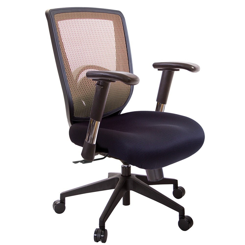 GXG 短背電腦椅 大泡棉座 (2D滑面金屬扶手) 型號52X6 E6-規格圖5