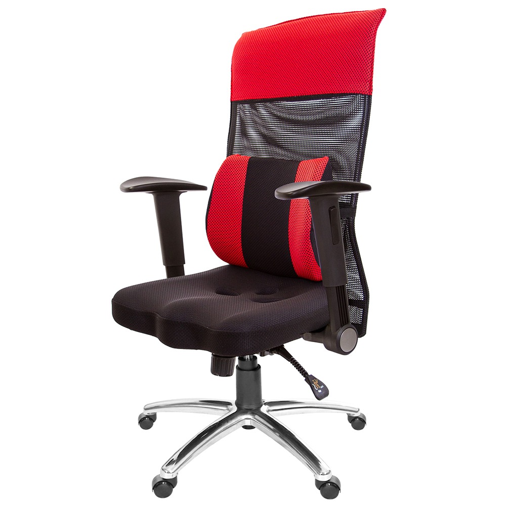 GXG 高背美臀 電腦椅 (摺疊扶手/鋁腳) 型號8358 LUA1-細節圖2