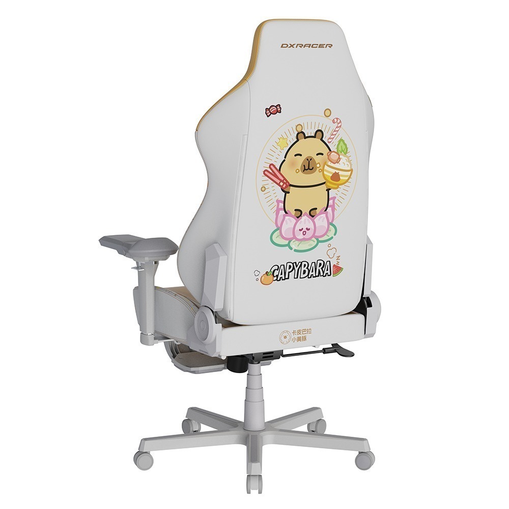 ※售完 DXRACER 卡皮巴拉小黃豚 電競賽車椅(6D扶手/中型皮面)-細節圖6