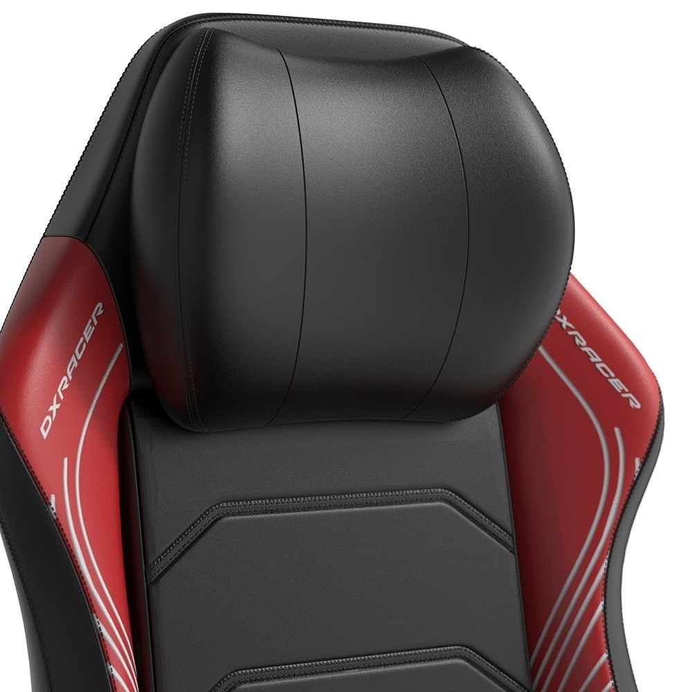 DXRACER MASTER大師 電競賽車椅 (黑紅色/皮面)-細節圖2