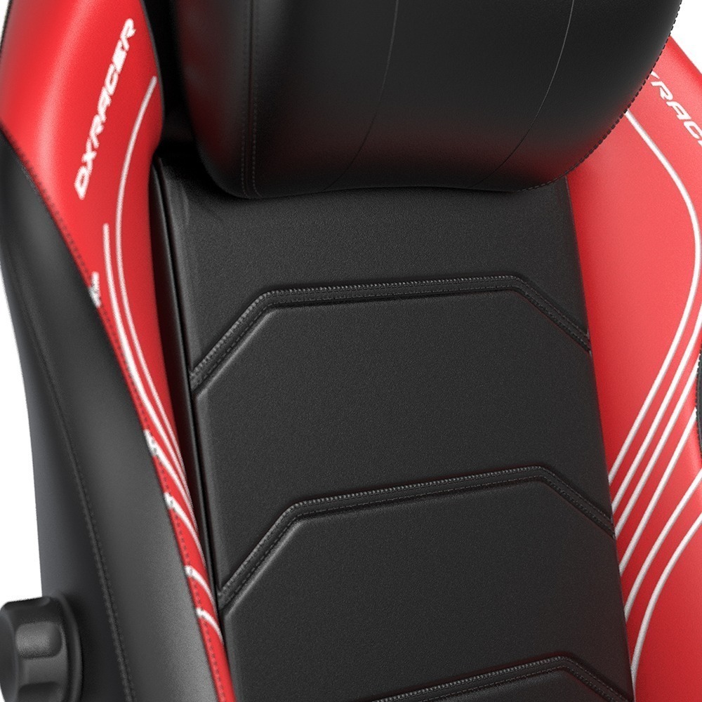 DXRACER MASTER大師 電競賽車椅 (黑紅色/皮面)-細節圖3
