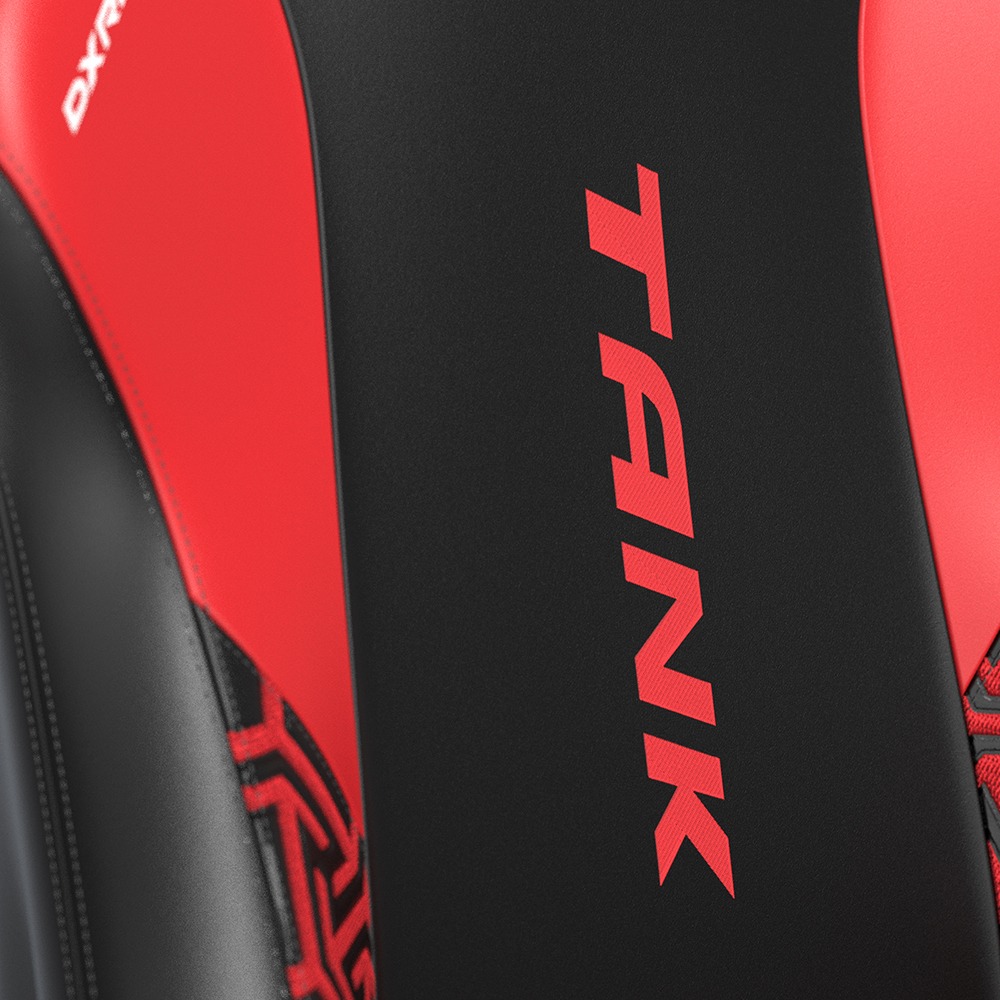 DXRACER TANK泰坦級 電競賽車椅 (黑紅色/皮面)-細節圖5
