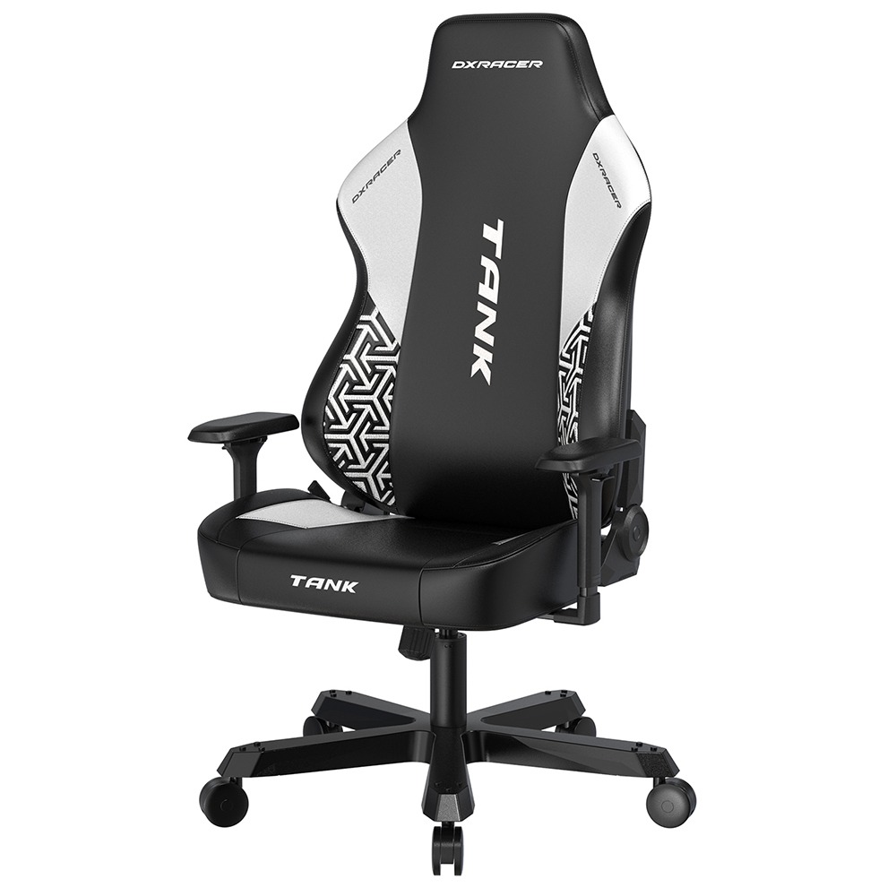 DXRACER TANK泰坦級 電競賽車椅 (黑白色/皮面)-細節圖3