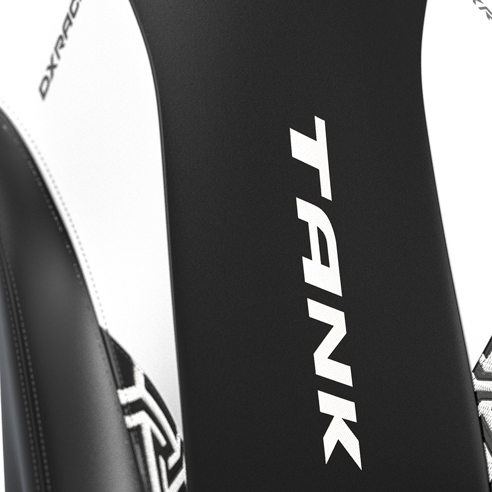 DXRACER TANK泰坦級 電競賽車椅 (黑白色/皮面)-細節圖5