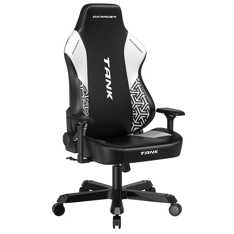 DXRACER TANK泰坦級 電競賽車椅 (黑白色/皮面)-規格圖7
