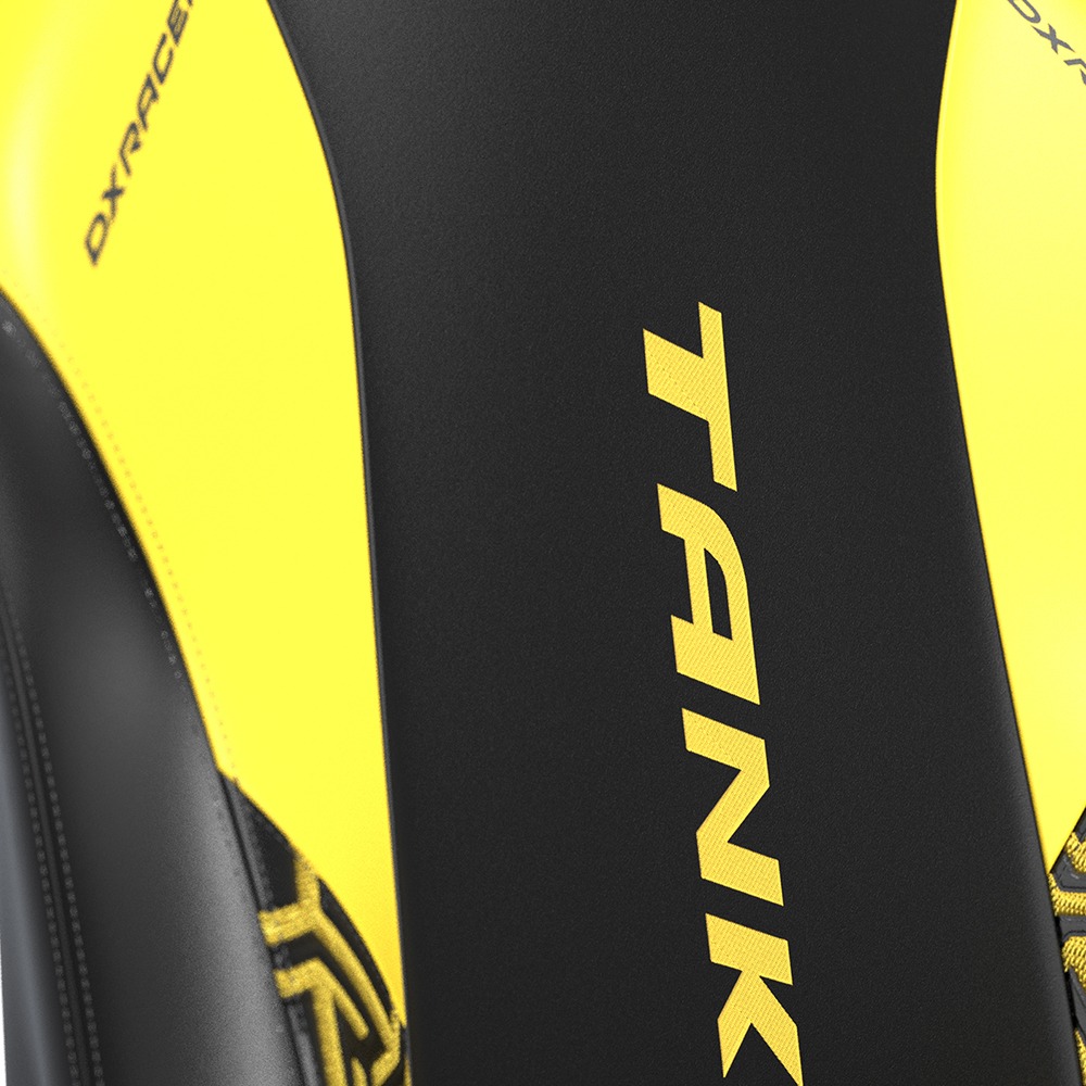 預購 DXRACER TANK泰坦級 電競賽車椅 (黑黃色/皮面)-細節圖5