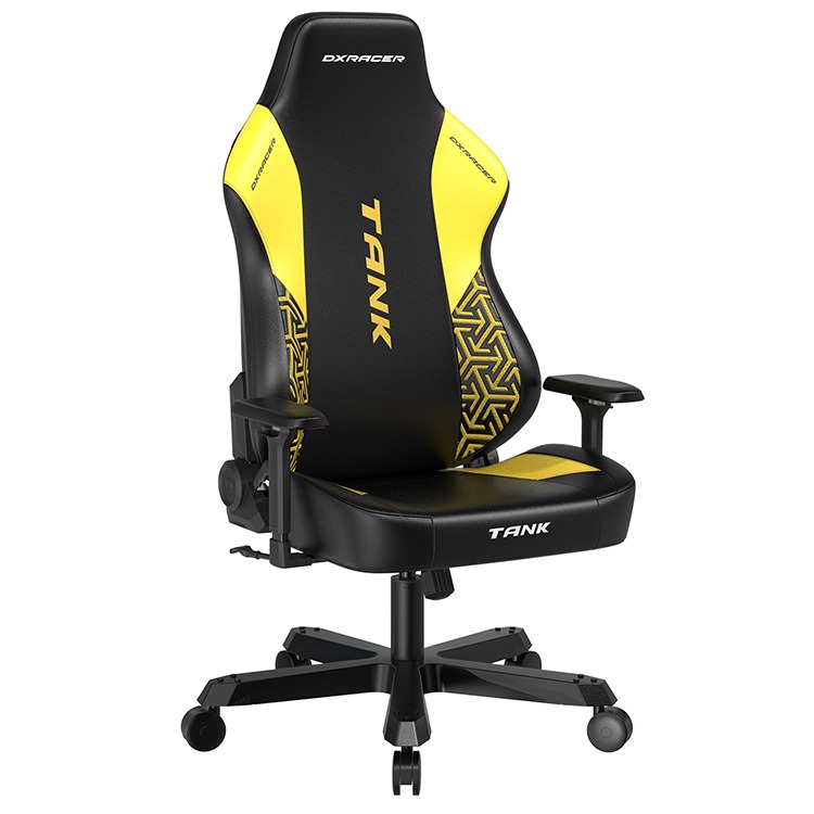 預購 DXRACER TANK泰坦級 電競賽車椅 (黑黃色/皮面)-規格圖7