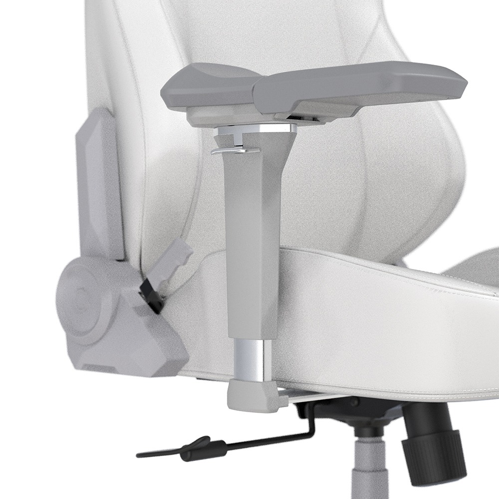 DXRACER 電競賽車椅 利刃 (6D扶手/皮面白色)-細節圖6