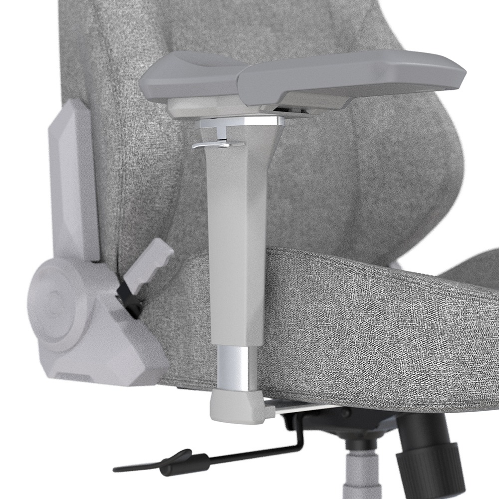 DXRACER 利刃豪華款 電競賽車椅(6D扶手/布面灰色)-細節圖6