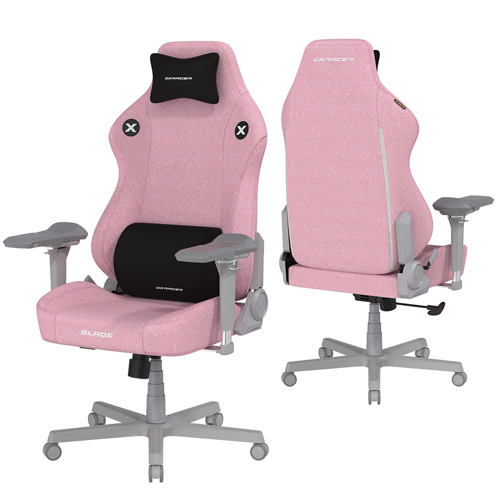 DXRACER 利刃豪華款 電競賽車椅(6D扶手/布面粉紅色)-細節圖2