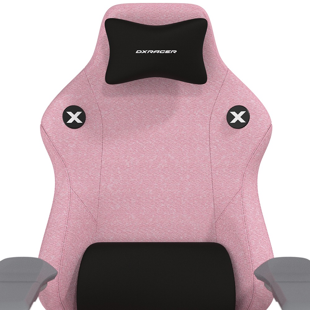 DXRACER 利刃豪華款 電競賽車椅(6D扶手/布面粉紅色)-細節圖3
