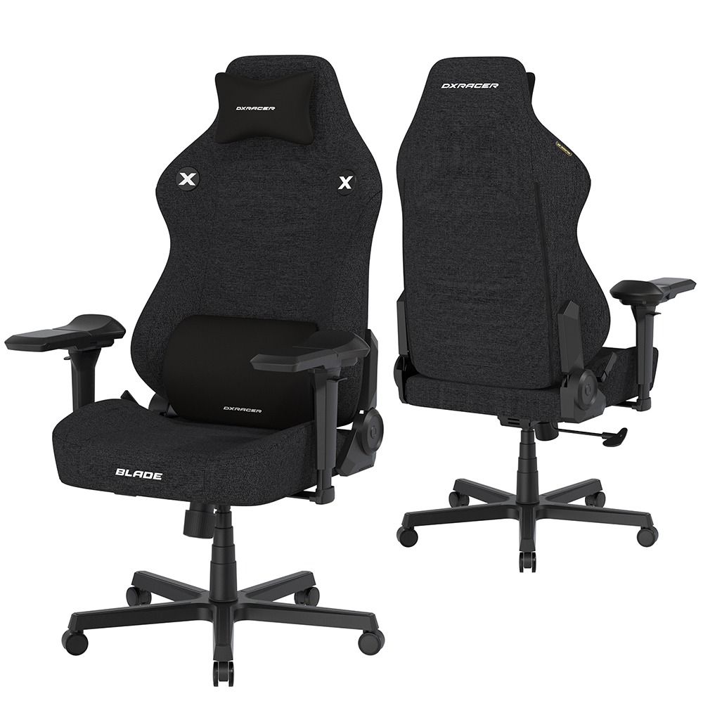 DXRACER 利刃豪華款 電競賽車椅(6D扶手/布面黑色)-細節圖2