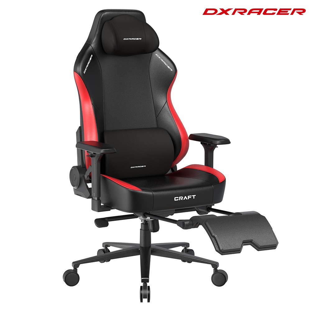 Dxracer  工藝豪華款 電競賽車椅 (皮面/黑紅色) Craft大型XL款-規格圖8