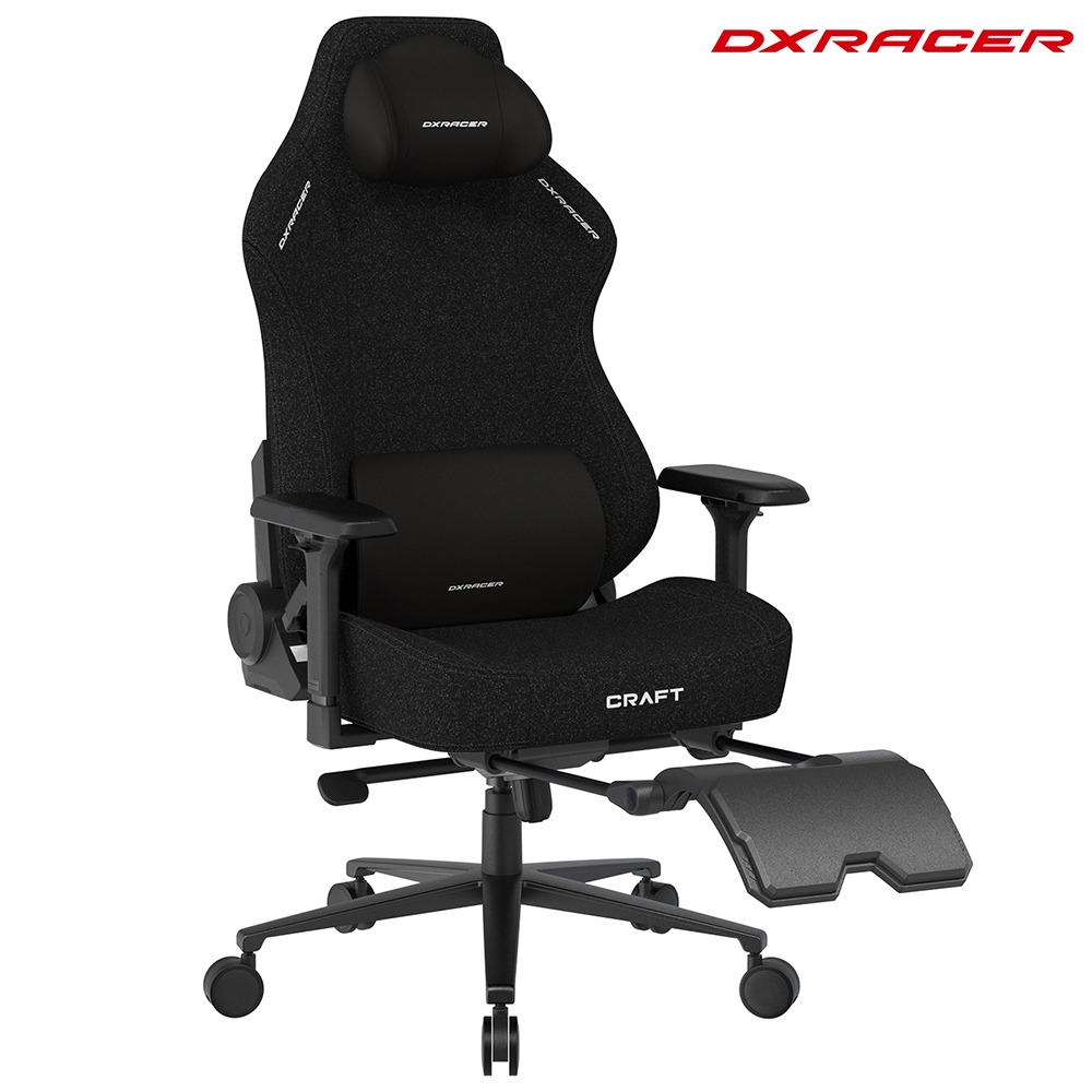 Dxracer  工藝豪華款 電競賽車椅 (布面/黑色) Craft中型L款-規格圖9