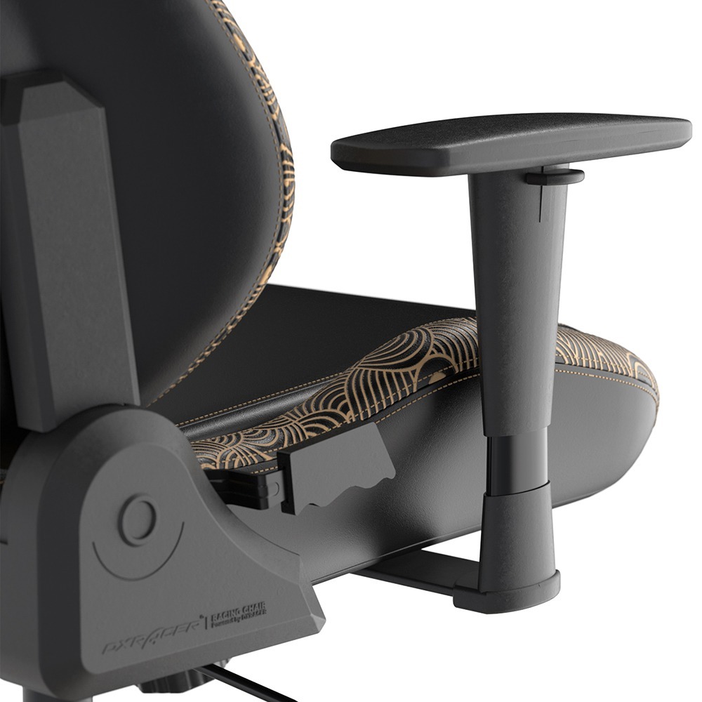 Dxracer  飄移 電競賽車椅 電繡錦鯉(皮面/黑金)-細節圖8
