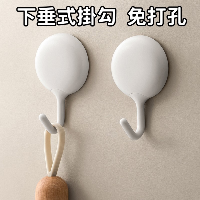 白色系 掛勾 無痕貼 無痕掛勾 壁掛收納 廚房牆壁 門後掛勾 免打孔 掛勾 收納掛勾 無痕貼掛勾 廚房掛勾 廚房收納-細節圖2