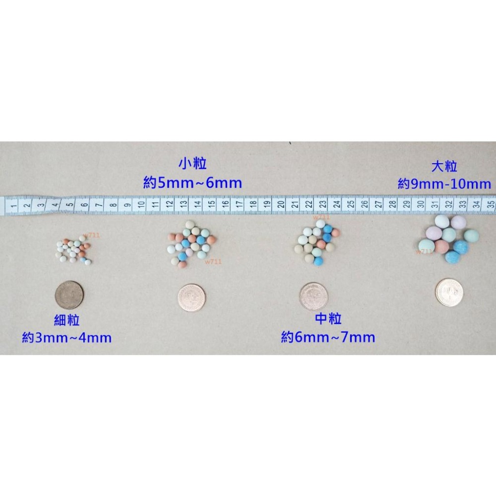 彩色陶粒 100g 彩色鋪面 彩色陶石 鋪面裝飾 水耕栽培介質 陶碳土 陶碳球 多肉土 多肉鋪面 多肉介質 w711鴻展-細節圖3