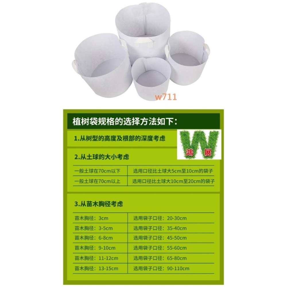 (新品~淺藍色)美植袋 移植袋 綠植袋 透氣耐磨 育苗袋 植物袋 花卉袋 植栽袋 植樹袋 種植袋-細節圖6
