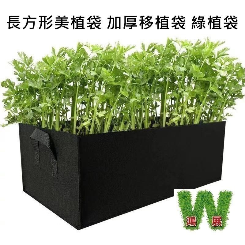 黑色長方形美植袋 加厚移植袋 綠植袋 透氣耐磨 植栽袋 植樹袋 種植袋 育苗袋 植物袋 花卉袋-細節圖5