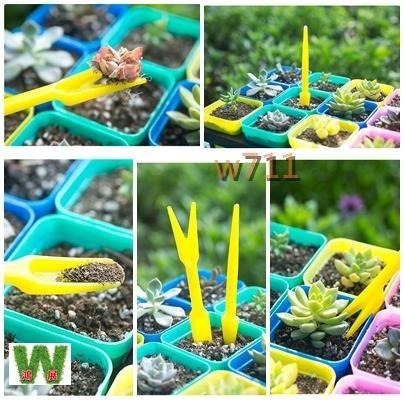 多肉 多肉工具 日式 窄口桶鏟 三件套組 換盆 種植 土鏟 挖苗 塊根植物 移苗器 鋪面鏟 園藝 工具 w711鴻展-細節圖2