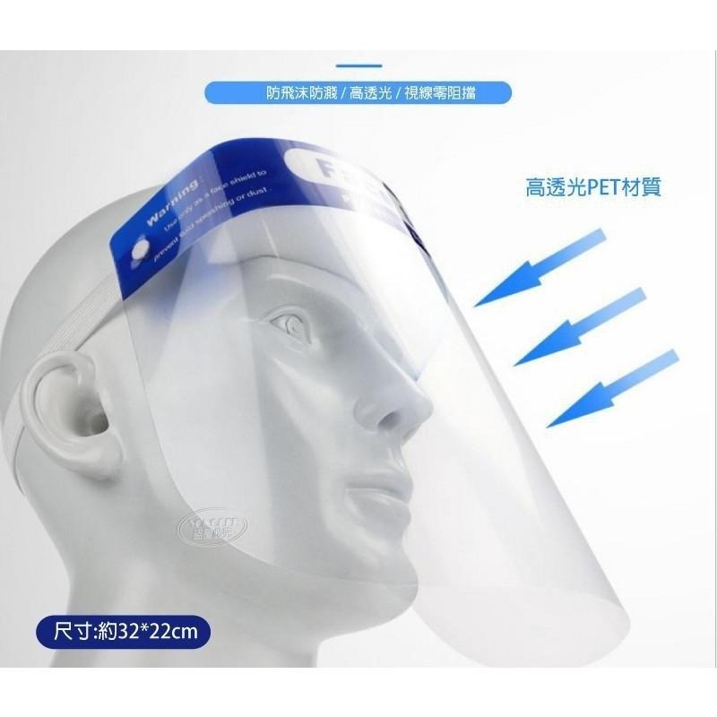 防護罩 透明面罩 工作防護罩 除草防護睪 成人款-防飛沫面罩 <現貨+發票> w711 鴻展-細節圖9