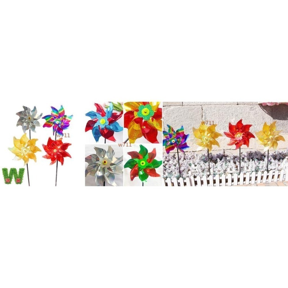 驅鳥 防鳥 風車 <現貨+發票>w711鴻展  驅鳥 防鳥 八角風車型 雷射炫彩【台灣現貨】-細節圖2