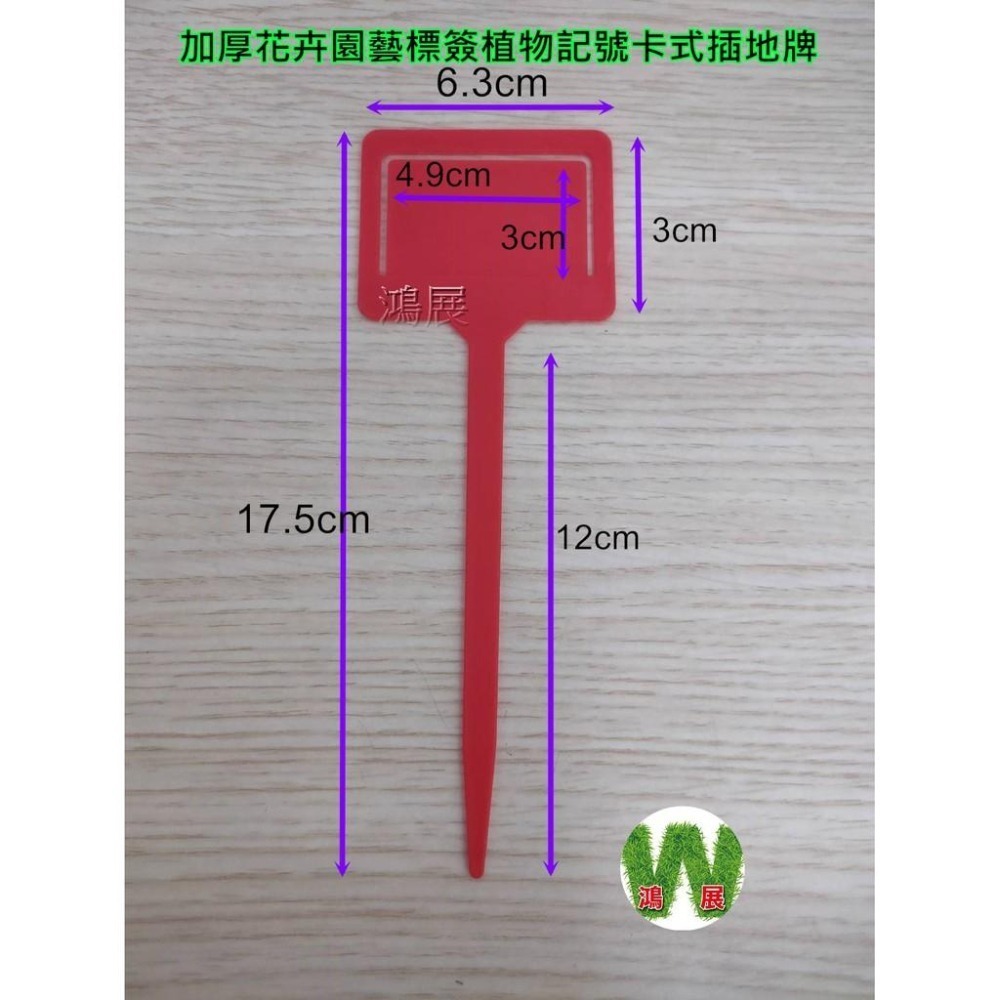 標籤  標示 園藝 標簽 標示牌 植物 花草 加厚花卉園藝標簽 植物記號卡式 插地牌  <現貨+發票> w711 鴻展-細節圖2