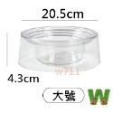 貓狗食盆 萌寵飯碗 寵物碗 透明單碗 萌寵 狗糧 貓糧 喝水盆 防打翻 塑膠加厚 寵物用品 W711鴻展-規格圖7