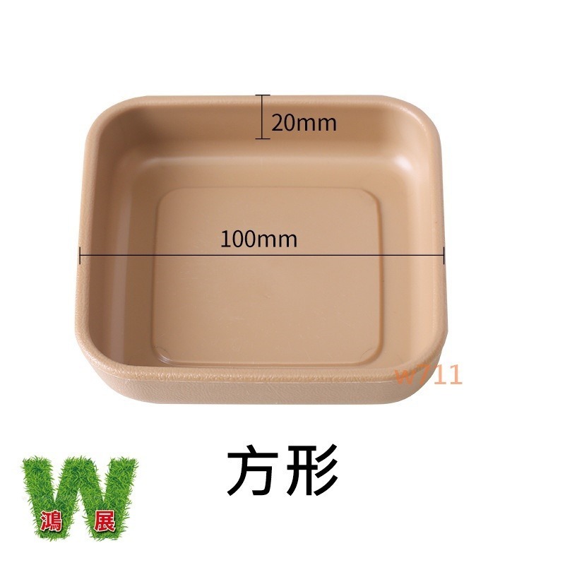 巴西木托盤 托盤 花盆 花器 蓄水器皿 仿陶瓷色 碗蓮水培容器 花瓶 種植 植物 W711鴻展-細節圖7