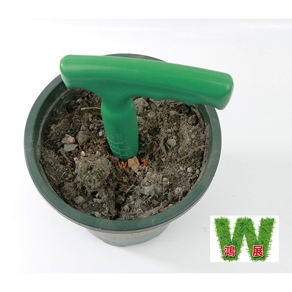w711鴻展 播種 打孔器 園藝 育苗 土壤 挖孔器 錘孔器 泥土 打洞器-細節圖2