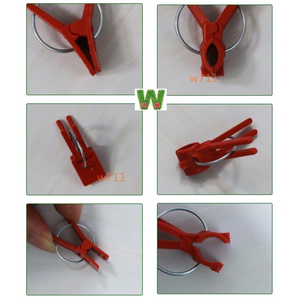 w711鴻展 嫁接夾 圓口 平口 蔬菜嫁接夾 黃瓜夾 西瓜甜瓜嫁接夾 茄子嫁接塑膠夾子-細節圖5