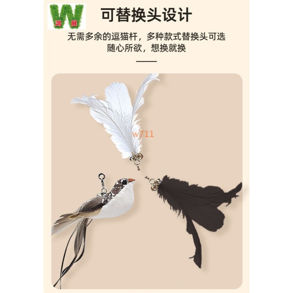 <現貨+發票>w711鴻展 貓咪 逗貓棒 逗貓杆 鈴鐺 貓咪玩具 寵物-細節圖4