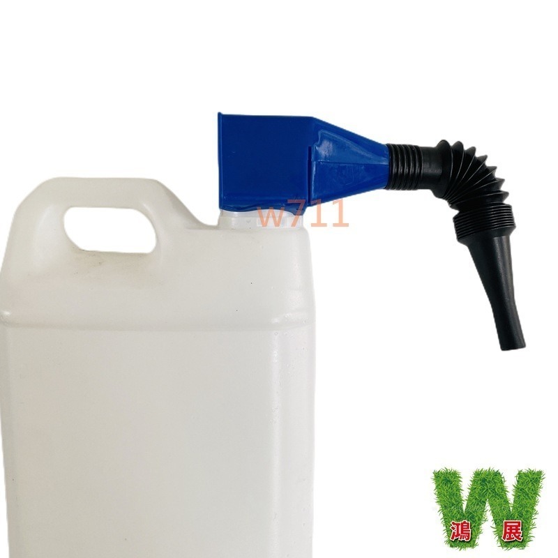 w711鴻展 加油漏斗 折疊伸縮軟管方形卡口 免手扶 轉彎管 汽車 機車 摩托車 機油 漏斗 加油-細節圖5