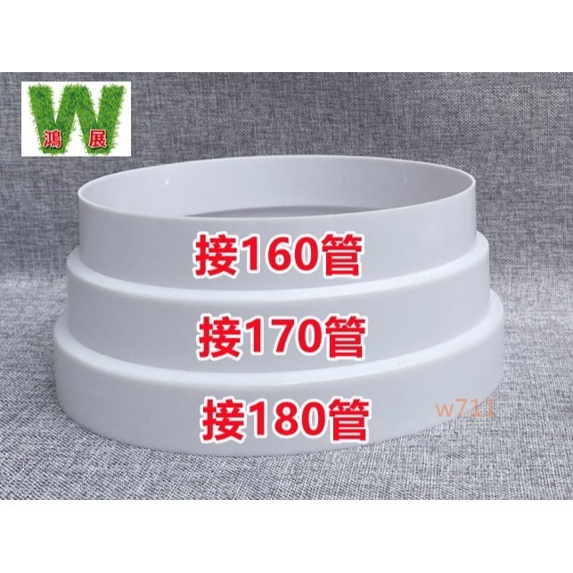 w711鴻展 廚房 抽油煙機 管道變徑圈 多口徑煙道排風管 大小轉換接頭變徑管-細節圖8