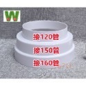 w711鴻展 廚房 抽油煙機 管道變徑圈 多口徑煙道排風管 大小轉換接頭變徑管-規格圖8