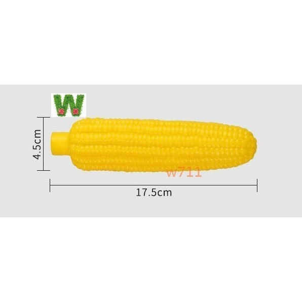 w711鴻展 狗玩具 發聲 仿真 玉米 尖叫雞 慘叫雞 黃色 小鴨 黃色小鴨 發聲玩具 寵物玩具 小狗貓咪玩具-規格圖9