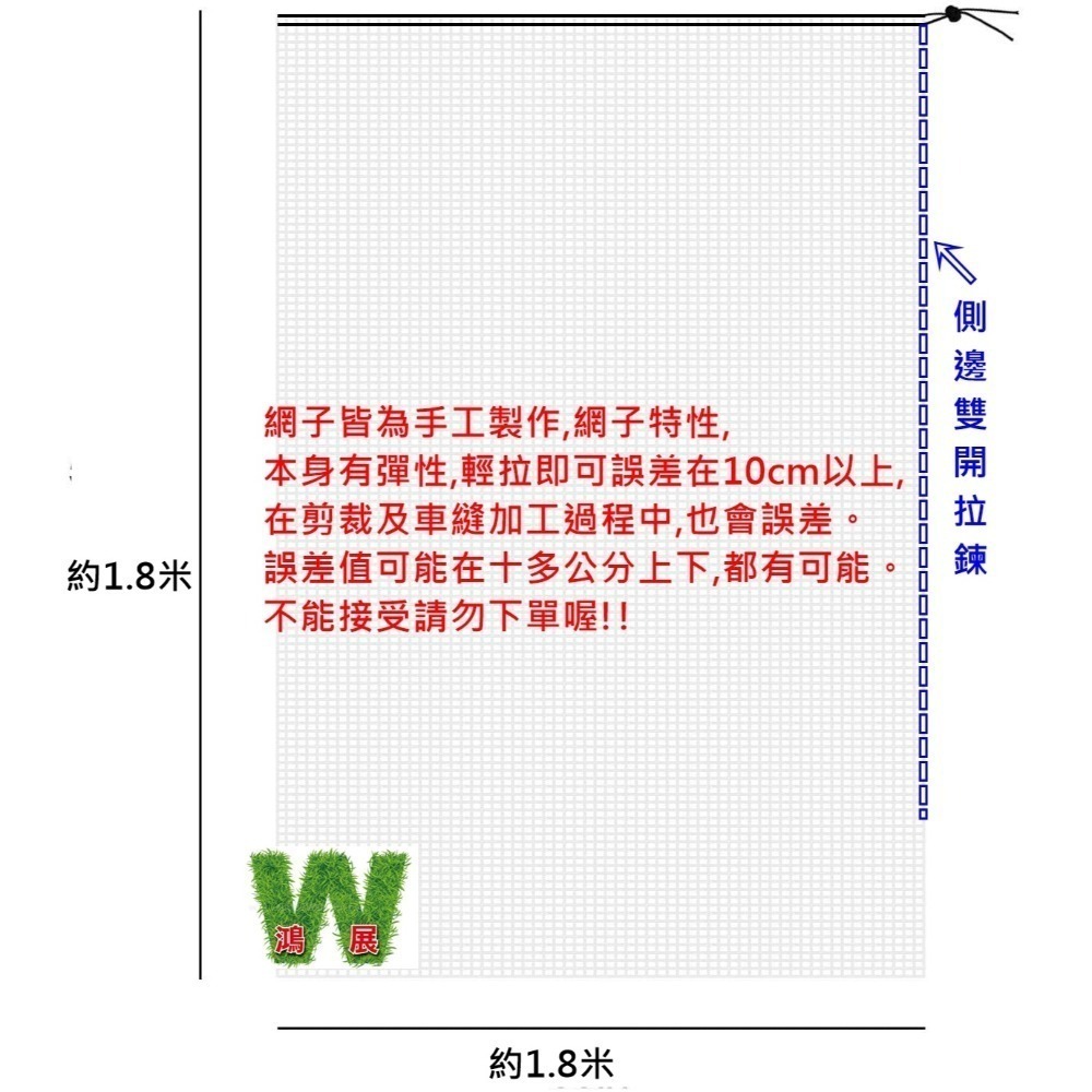 w711鴻展 防鳥罩 防蟲網 防鳥網 植物 防蟲網罩 樹網 無花果樹網 盆栽果樹網 紗袋 尼龍帶束繩-規格圖8