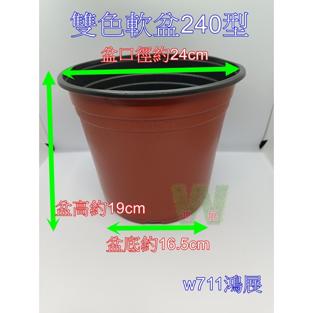 w711鴻展 薄款花盆 軟花盆 多肉 圓盆 育苗 多種尺寸 小盆景 多肉育苗 種植 塑膠花盆 多肉種植 黑圓盆 白圓盆-規格圖5